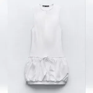 ZARA BALLOON SKIRT JUMPSUIT MINI DRESS